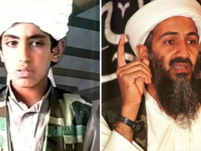 Hamza Bin Laden es considerado por varios analistas como el hijo que Osama Bin Laden prefería para convertirse en su sucesor. Foto: YOUTUBE Y GETTY / BBC MUNDO.