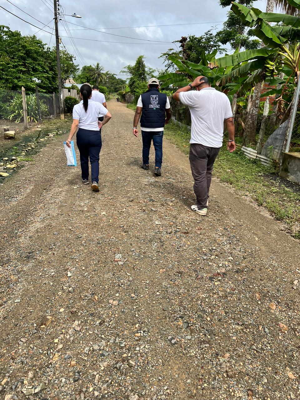 Reportan afectaciones en siete corregimientos de Los Córdoba por fuertes lluvias. Foto: prensa Gobernación de Córdoba.
