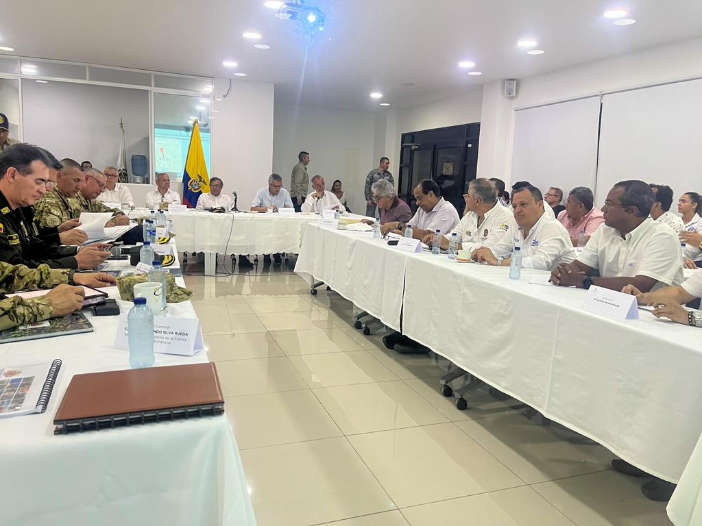 Con un consejo de seguridad inició la agenda del presidente Petro en La Guajira. 26 de junio de 2023. Foto: Suministrada.