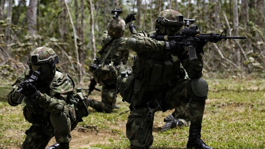 Soldados del Ejército Nacional de Colombia. Foto: Colprensa - Álvaro Tavera