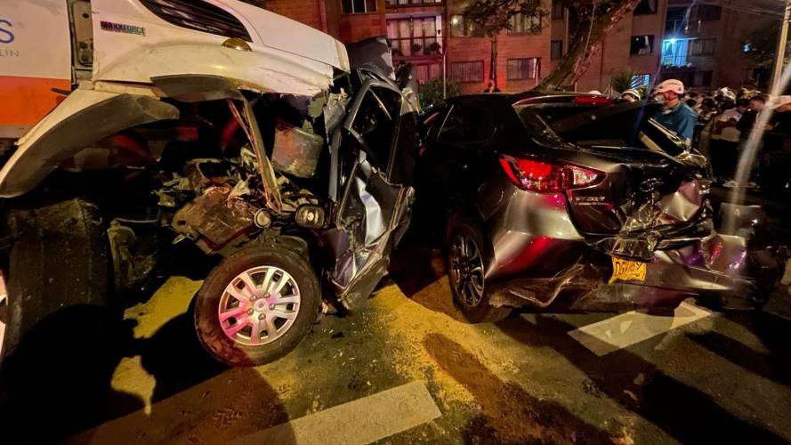 Accidente Medellín. Foto: Alcaldía de Medellín