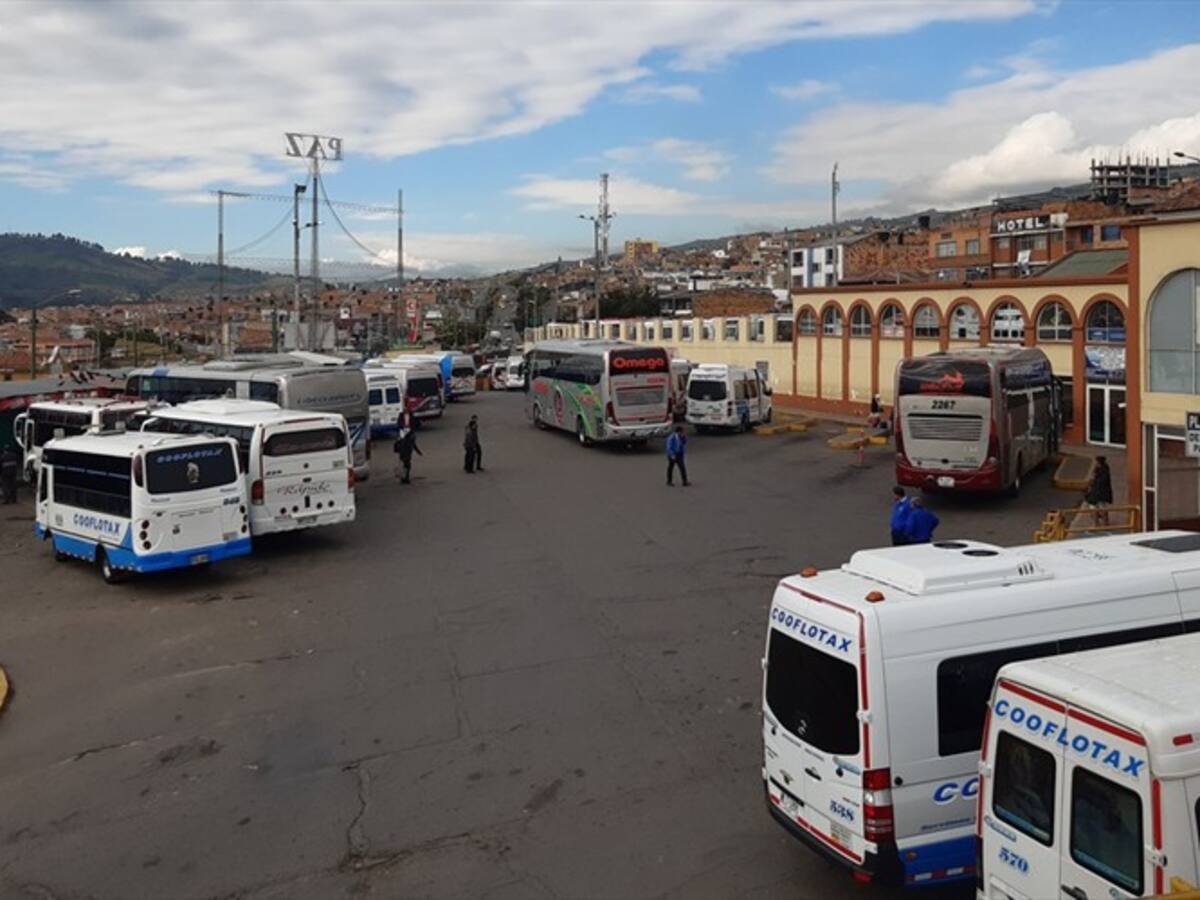 Reducción de transporte público de Boyacá hacía Bogotá por paro de transportadores