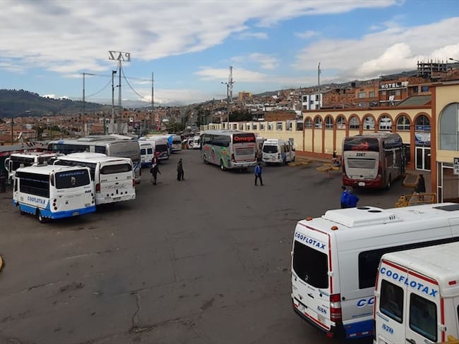 Reducción de transporte público de Boyacá hacía Bogotá. Foto: W Radio