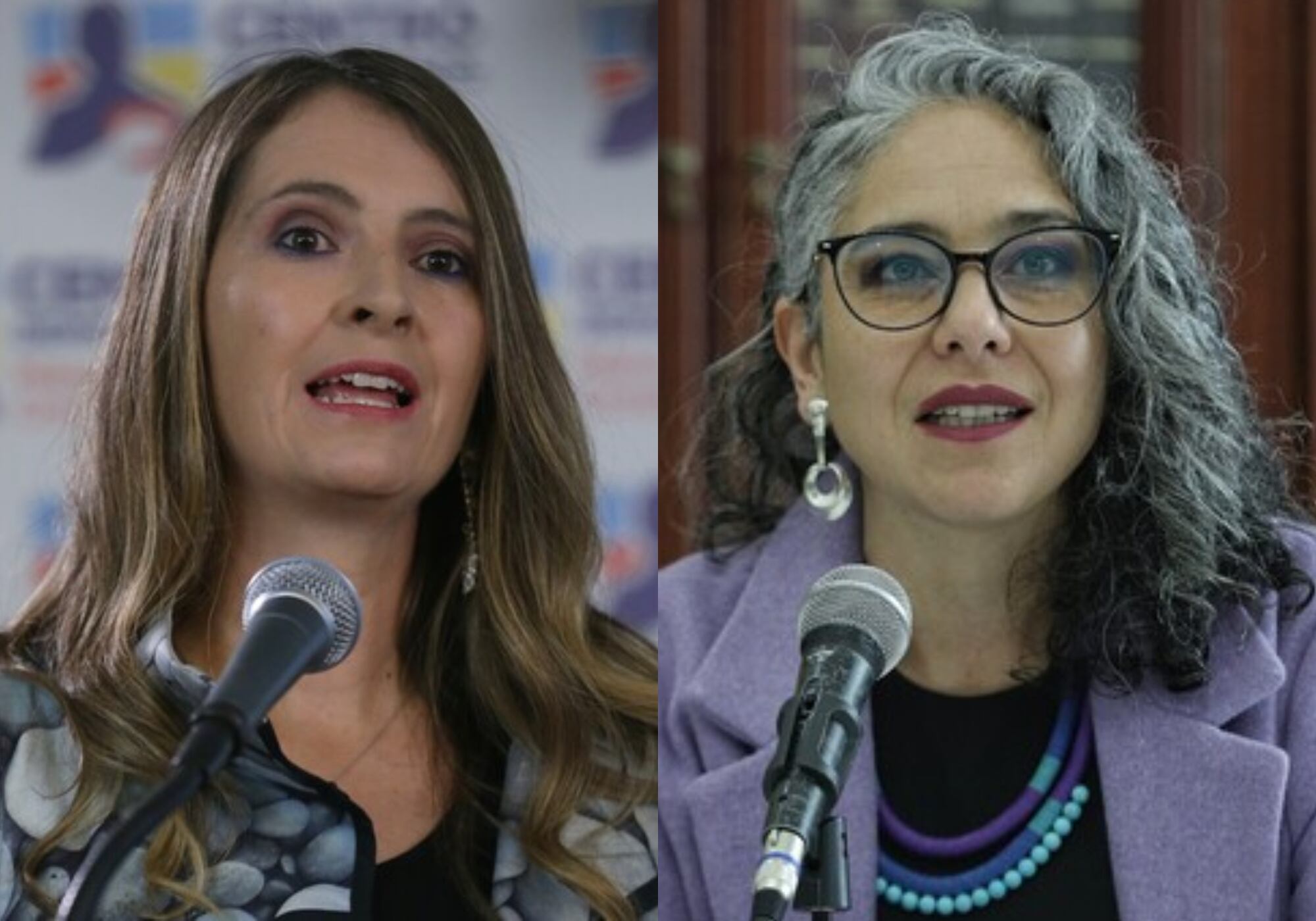 Paloma Valencia y María José Pizarro. Foto:  (Colprensa - Camila Díaz) / (Colprensa - Camila Díaz)