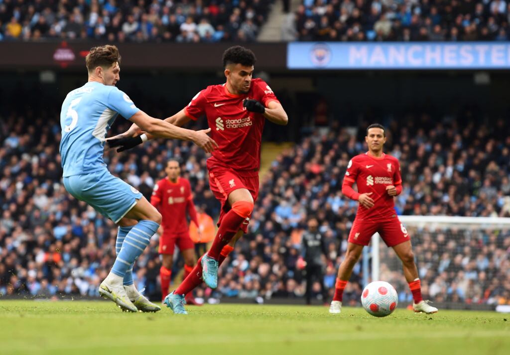 Luis Diaz del Liverpool (Photo by Andrew Powell/Liverpool FC via Getty Images)