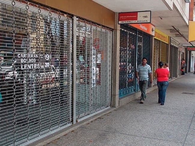 Comercio en Táchira cerró sus puertas tras anuncios económicos de Nicolás Maduro. Foto: Audrey Carrillo