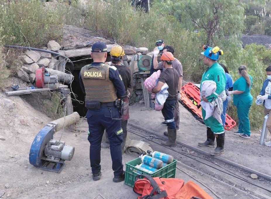 El accidente minero se registró en la vereda San José, sector Peña de las Águilas del municipio de Tópaga, Boyacá / Foto: Suministrada.