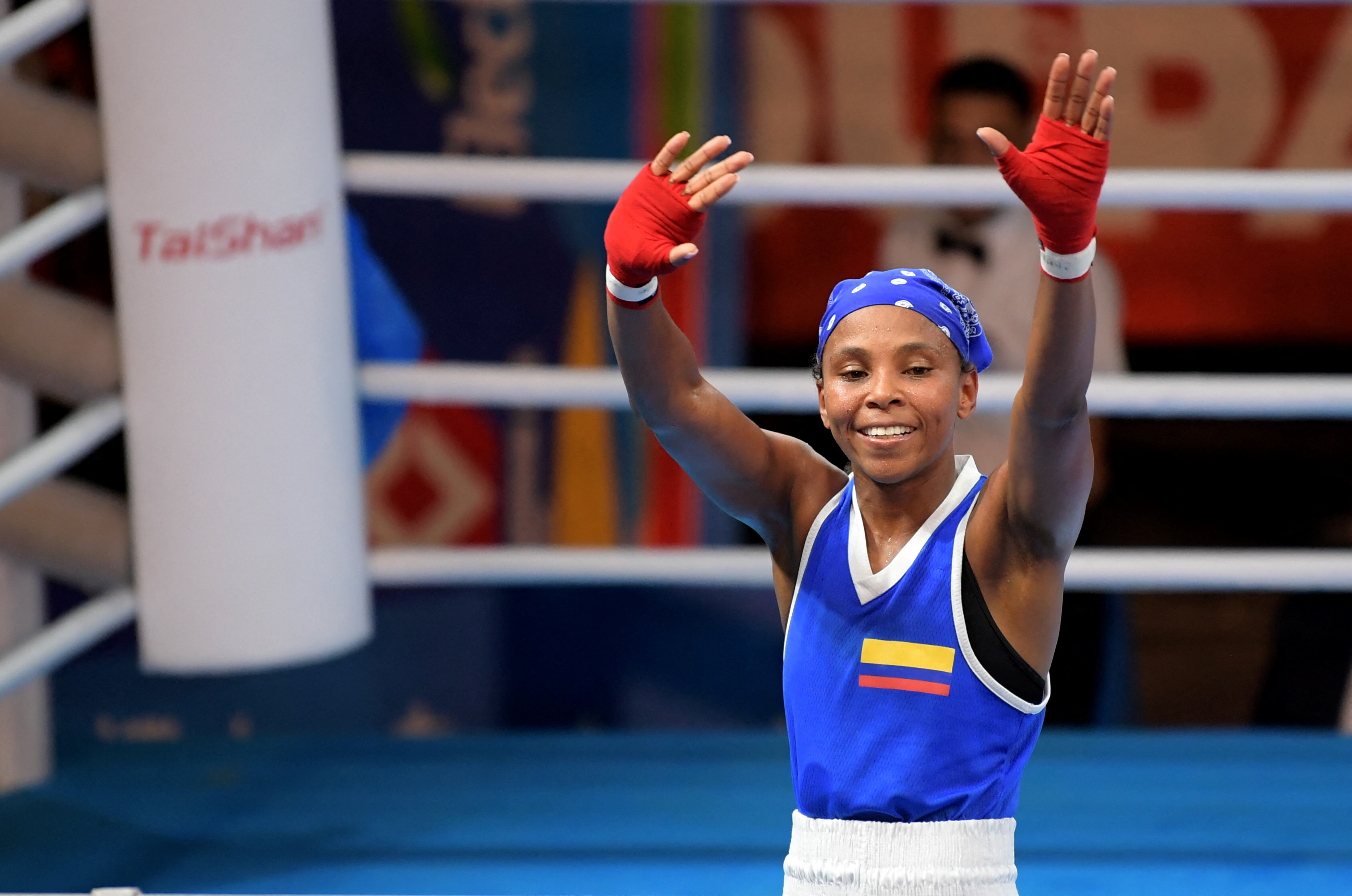 Ingrit Valencia, boxeadora colombiana. Foto: RAUL ARBOLEDA/AFP/Getty Images