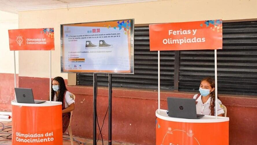 Olimpiadas del Conocimiento para jóvenes de colegios públicos del Magdalena. Foto: Gobernación del Magdalena