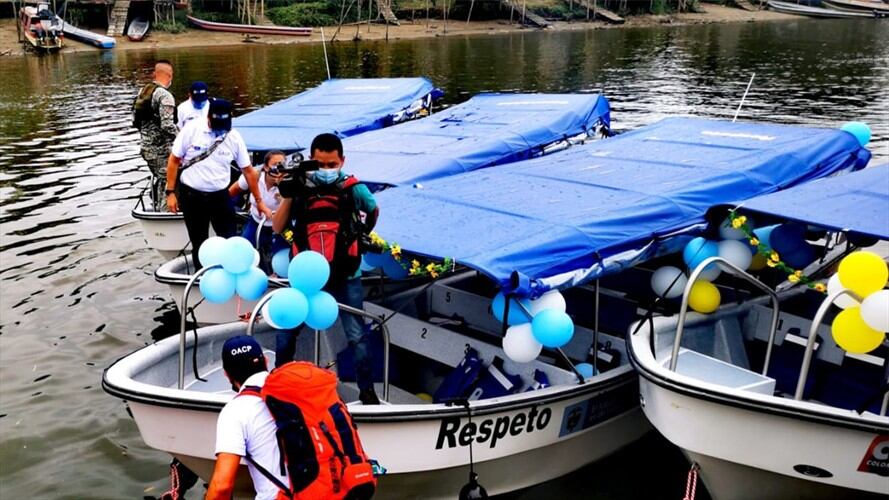 Con capacidad cada una entre 25 y 30 niños, facilitarán el acceso a las escuelas . Foto: Comisionado de Paz