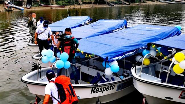 Con capacidad cada una entre 25 y 30 niños, facilitarán el acceso a las escuelas . Foto: Comisionado de Paz