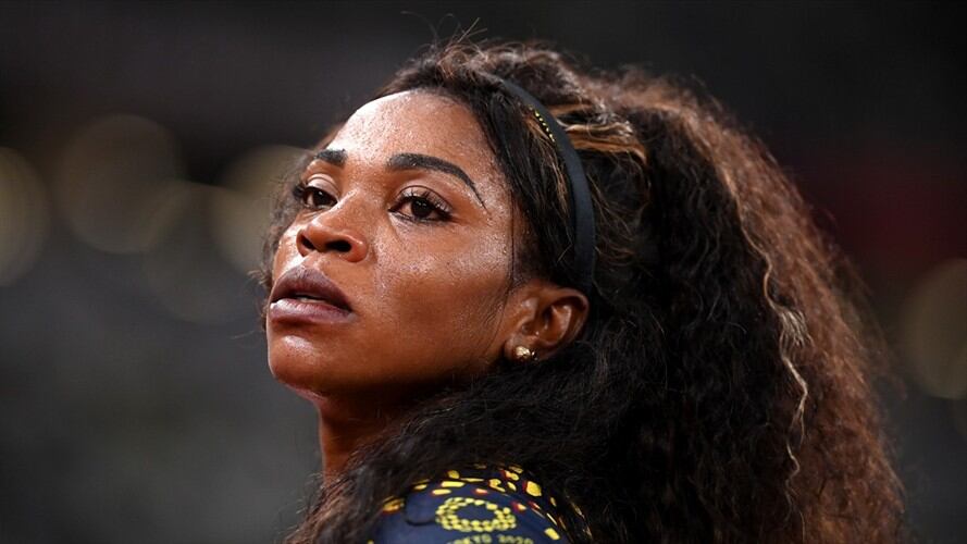Caterine Ibargüen, atleta de salto triple colombiana en los Juegos Olímpicos de Tokio 2020. Foto: Matthias Hangst/Getty Images