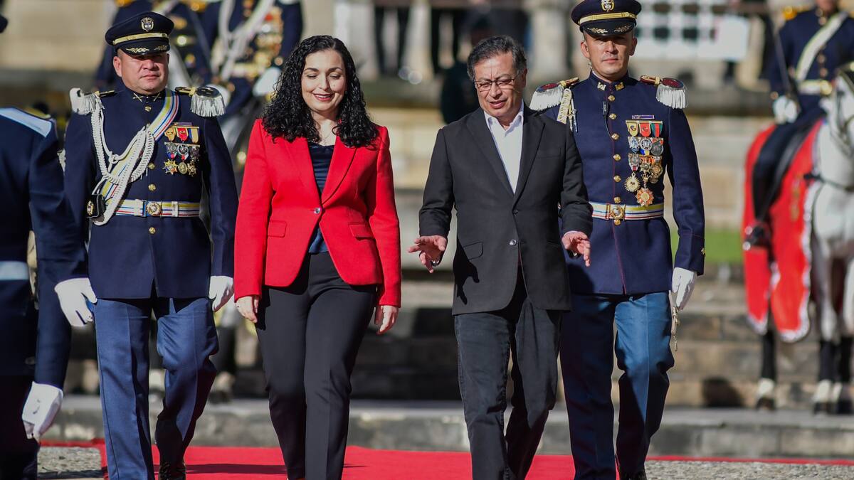 Presidente Petro tuvo reunión bilateral con la jefa de Estado de Kosovo