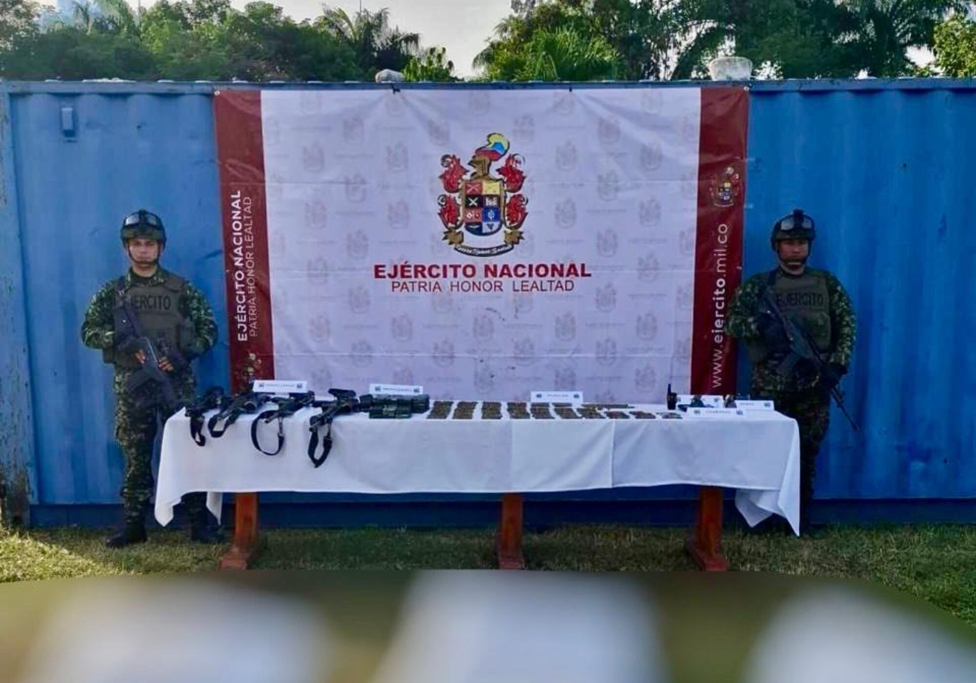 Disidentes abatidos en Tuluá. Foto: Ejército