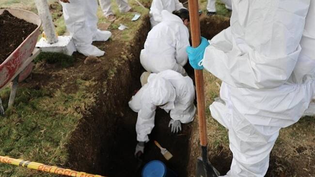Primero se están instando a las personas que tienen familiares sepultados en tierra en el cementerio central de San Pablo de Borbur para que se acerquen y digan en ese lugar está sepultado mi pariente. Foto: (Referencia)