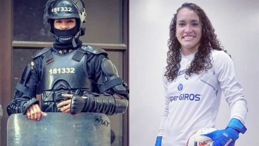 Katherine Tapia hizo parte del Esmad y ahora es arquera del América de Cali. Foto: Instagram: @kate_tapia