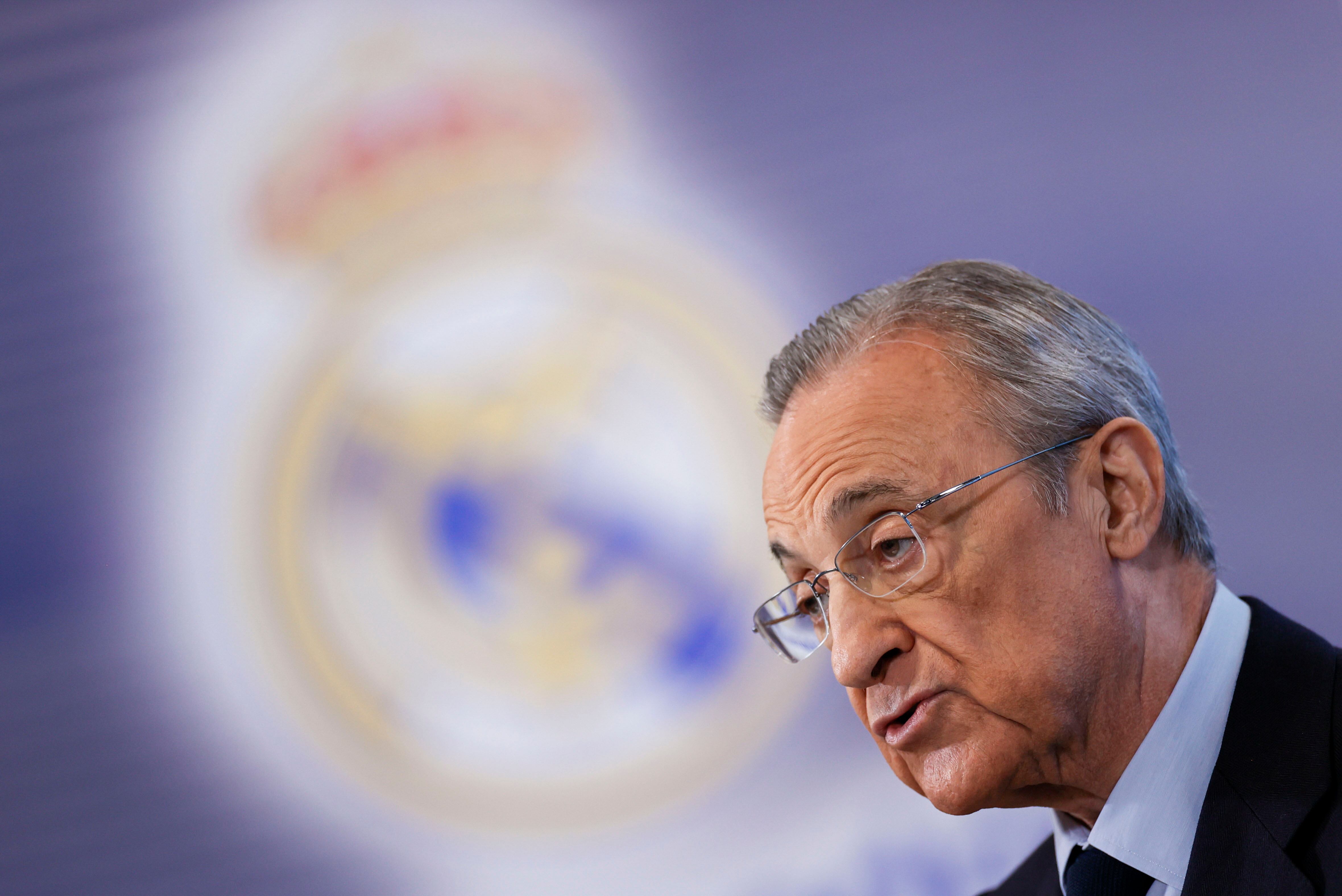 El presidente del Real Madrid, Florentino Pérez. Foto: EFE/ Mariscal