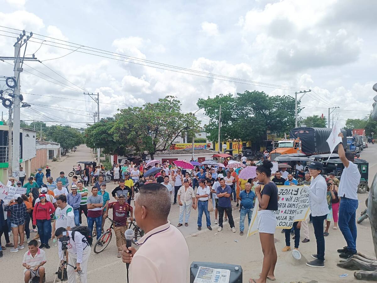 Por irregularidades en el servicio de energía eléctrica hay protestas en Plato, Magdalena