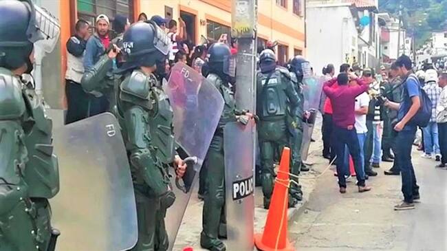 En 2019, la sede fue atacada por personas inconformes con los bloqueos en la vía Panamericana . Foto: Cric