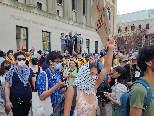Protestas estudiantes propalestinos. Foro: EFE/ Ruth E. Hernández Beltrán