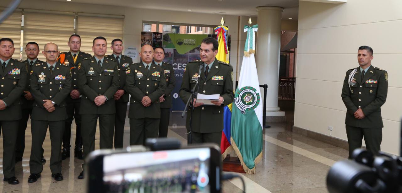 El director de la Policía, general William René Salamanca, anunció cambios en la institución.