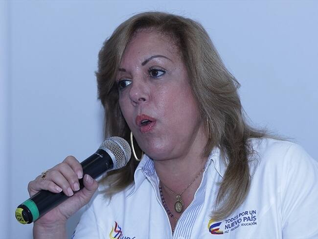 Gobernadora del Valle del Cauca, Clara Luz Roldán. Foto: Colprensa - Diego Pineda