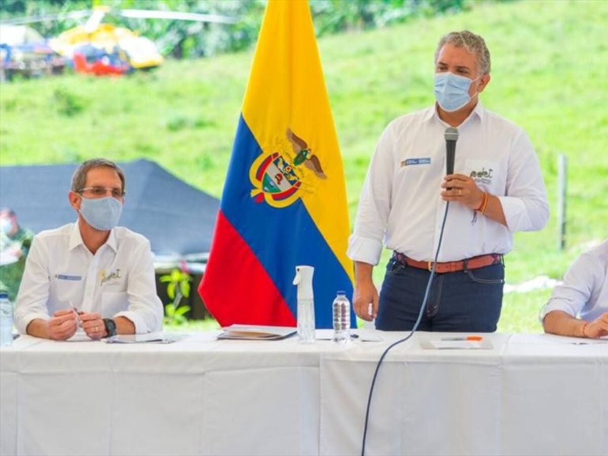 Presidente Iván Duque entregó lote para plan de vivienda para reincorporados en Antioquia