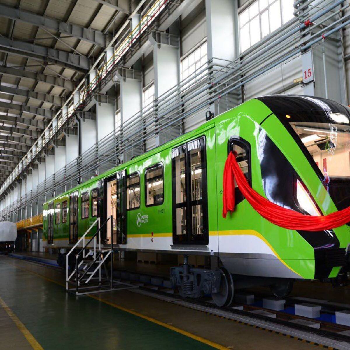 Primer vagón del Metro de Bogotá ya salió desde China
