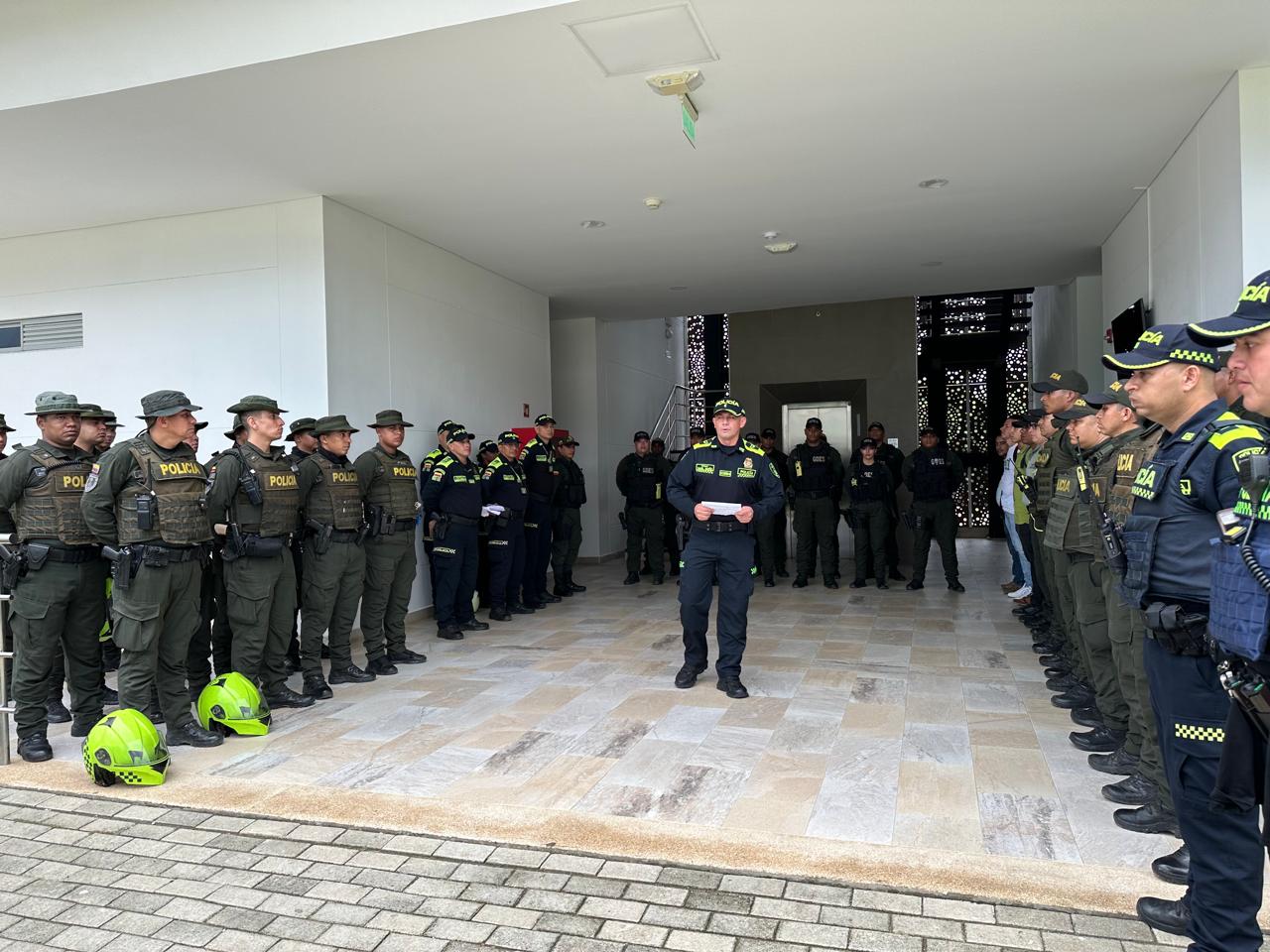 Policías en Santa Marta/ Archivo Mesan
