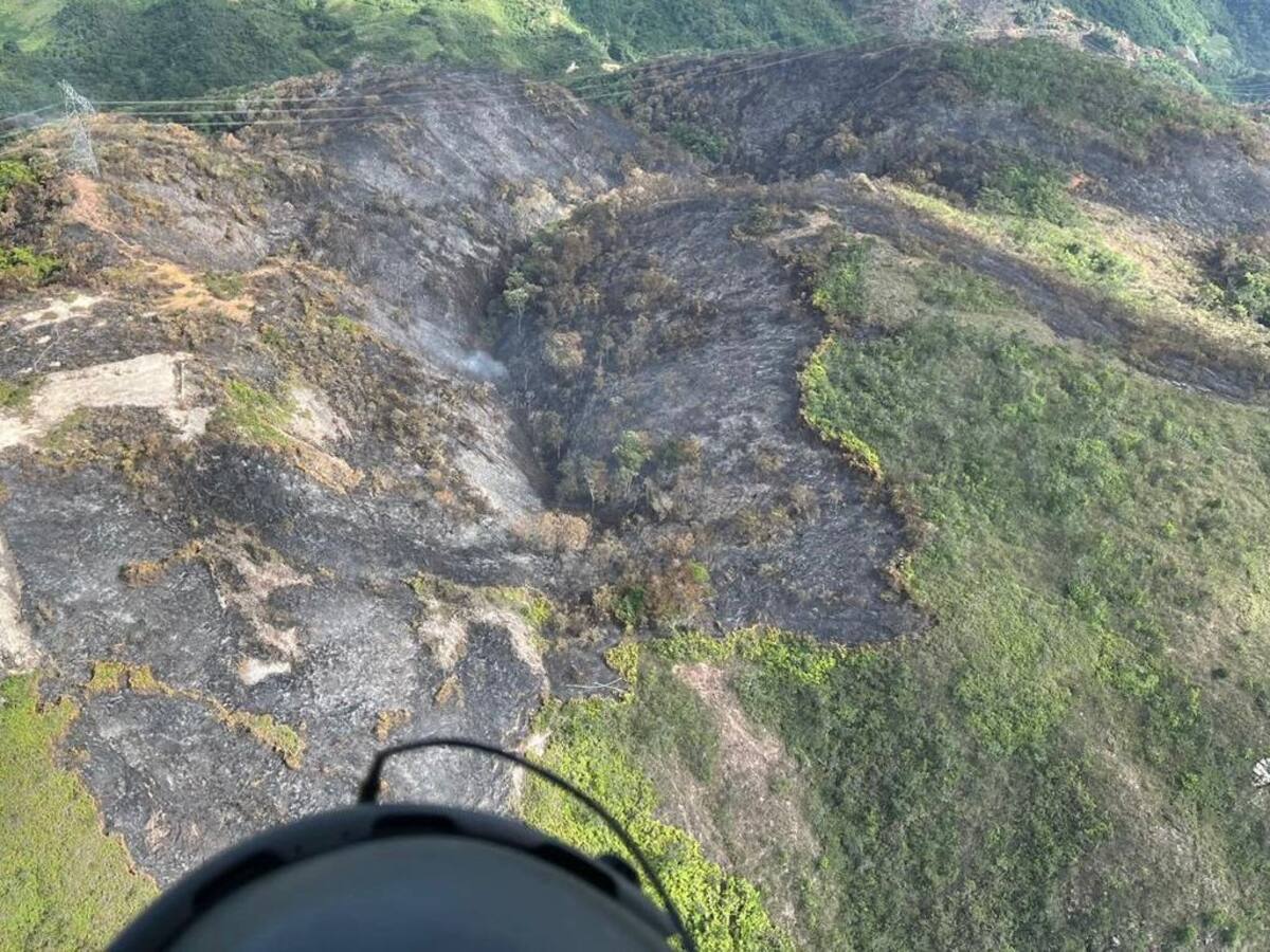 Luego de tres días fue extinguido incendio forestal en Ocaña, Norte de Santander