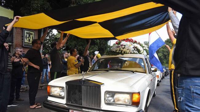 Homenaje al fiscal paraguayo, Marcelo Pecci (Photo by Daniel DUARTE / AFP) (Photo by DANIEL DUARTE/AFP via Getty Images)