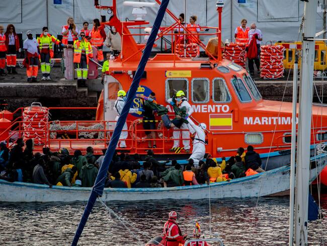 Rescate de inmigrantes en las Islas Canarias. I Foto: Antonio Sempere/Europa Press via Getty Images.
