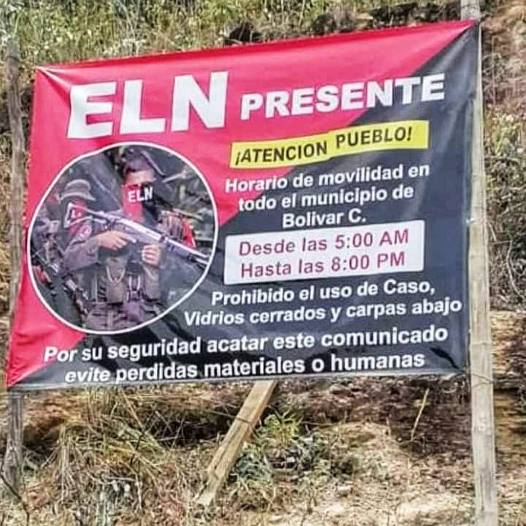 Los militares desmontaron el anuncio y reforzaron la presencia de la Fuerza Pública. Crédito: Ejército nacional.