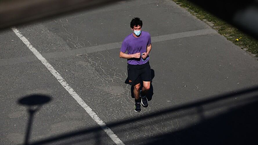 ¿Se puede hacer ejercicio con tapabocas?. Foto: Getty Images