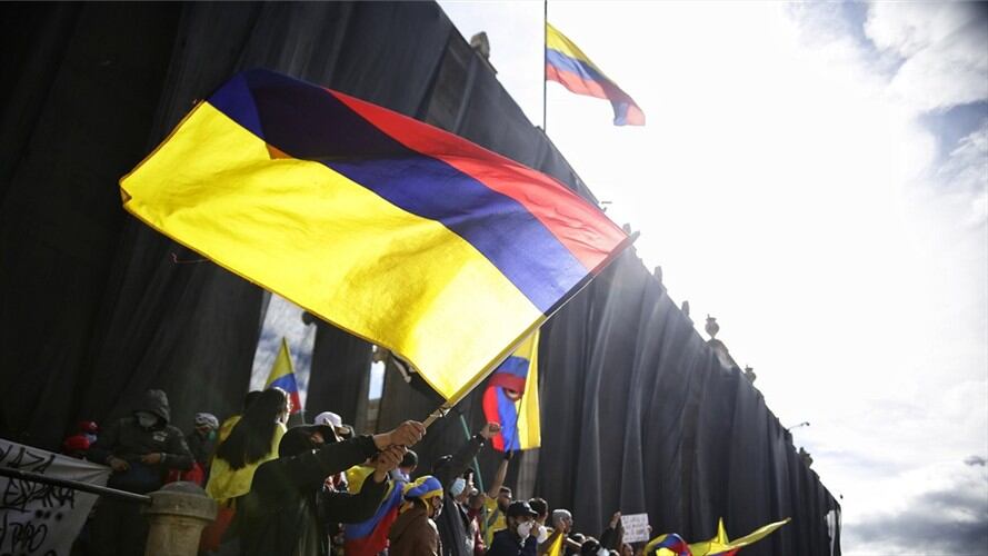 Manifestaciones durante el paro nacional en Colombia. Foto: Colprensa - Sergio Acero