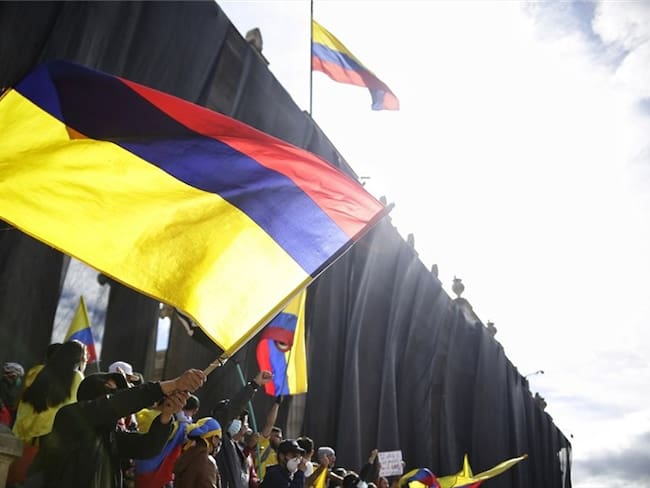 Manifestaciones durante el paro nacional en Colombia. Foto: Colprensa - Sergio Acero