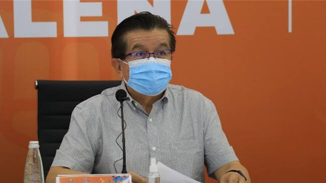Ministro de Salud, Fernando Ruíz, en Puesto de Mando Unificado en Santa Marta. Foto: Ministerio de Salud