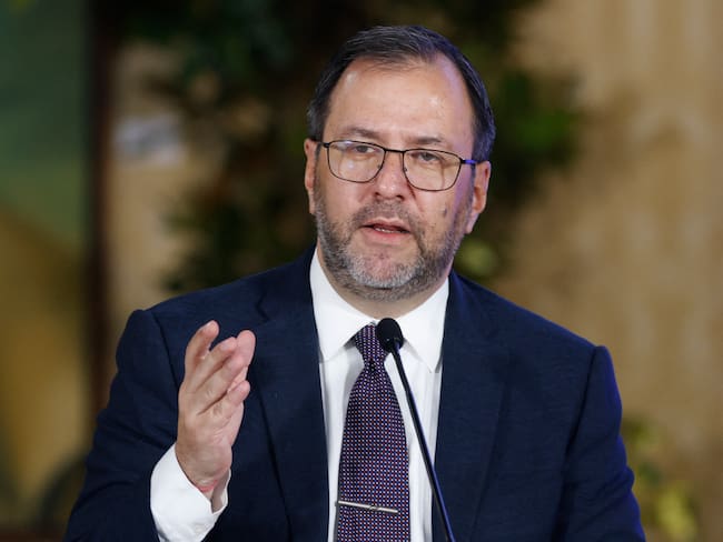 El ministro de Asuntos Exteriores de Venezuela, Yvan Gil, en Caracas, el 23 de junio de 2025. (Foto de PEDRO MATTEY/AFP via Getty Images)