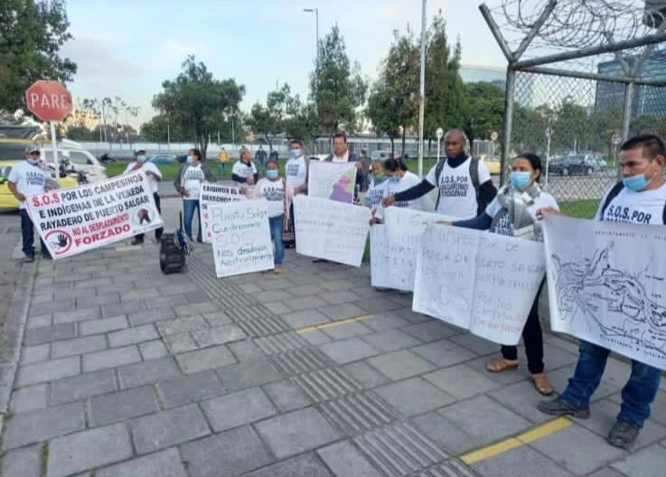 Campesinos de Puerto Salgar, Cundinamarca aseguran que los están desalojando de sus tierras. Foto: cortesía