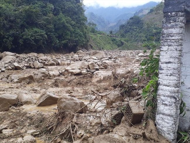 Avalancha en Nariño. Foto: La W