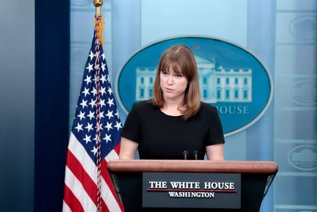 Kate Bedingfield (Photo by Anna Moneymaker/Getty Images)