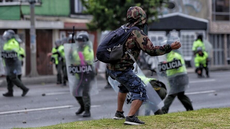 Vemos con preocupación la violencia en contra de la Policía: ONU. Foto: Colprensa