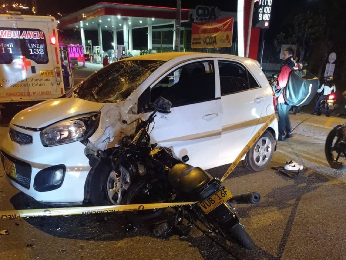 Una persona muerta dejó un grave accidente tránsito en Laureles, Manizales