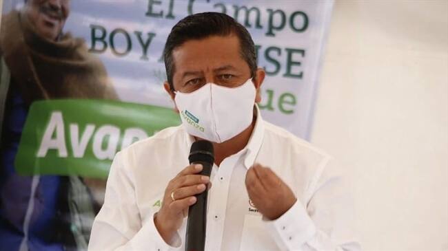 El secretario de Agricultura, Luis Gerardo Arias, lidera, a esta hora, reunión con la mesa departamental de abastecimiento alimentario y gremios de la producción. . Foto: Gobernación de Boyacá