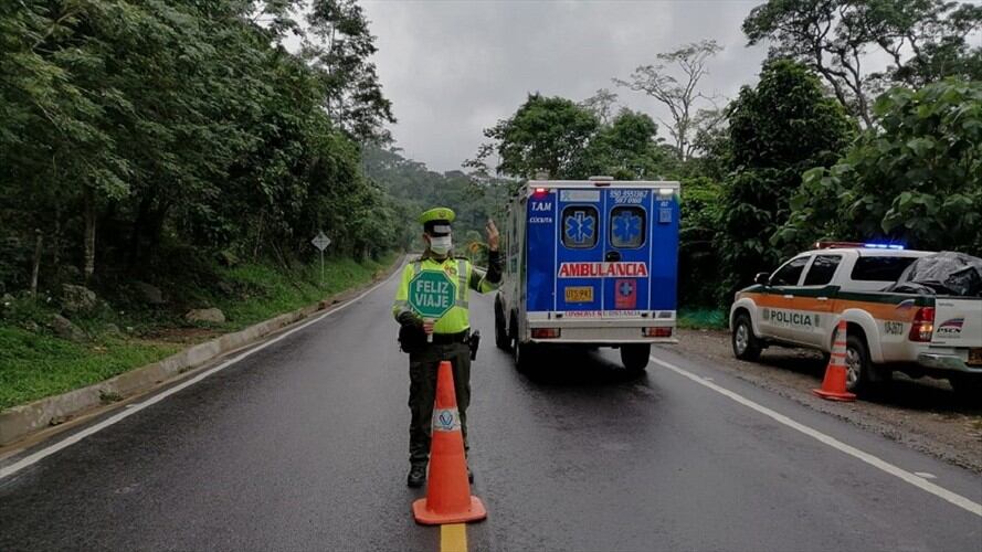 Autoridades en Norte de Santander reportan una reducción del 50% en la accidentalidad. Foto: Cortesía