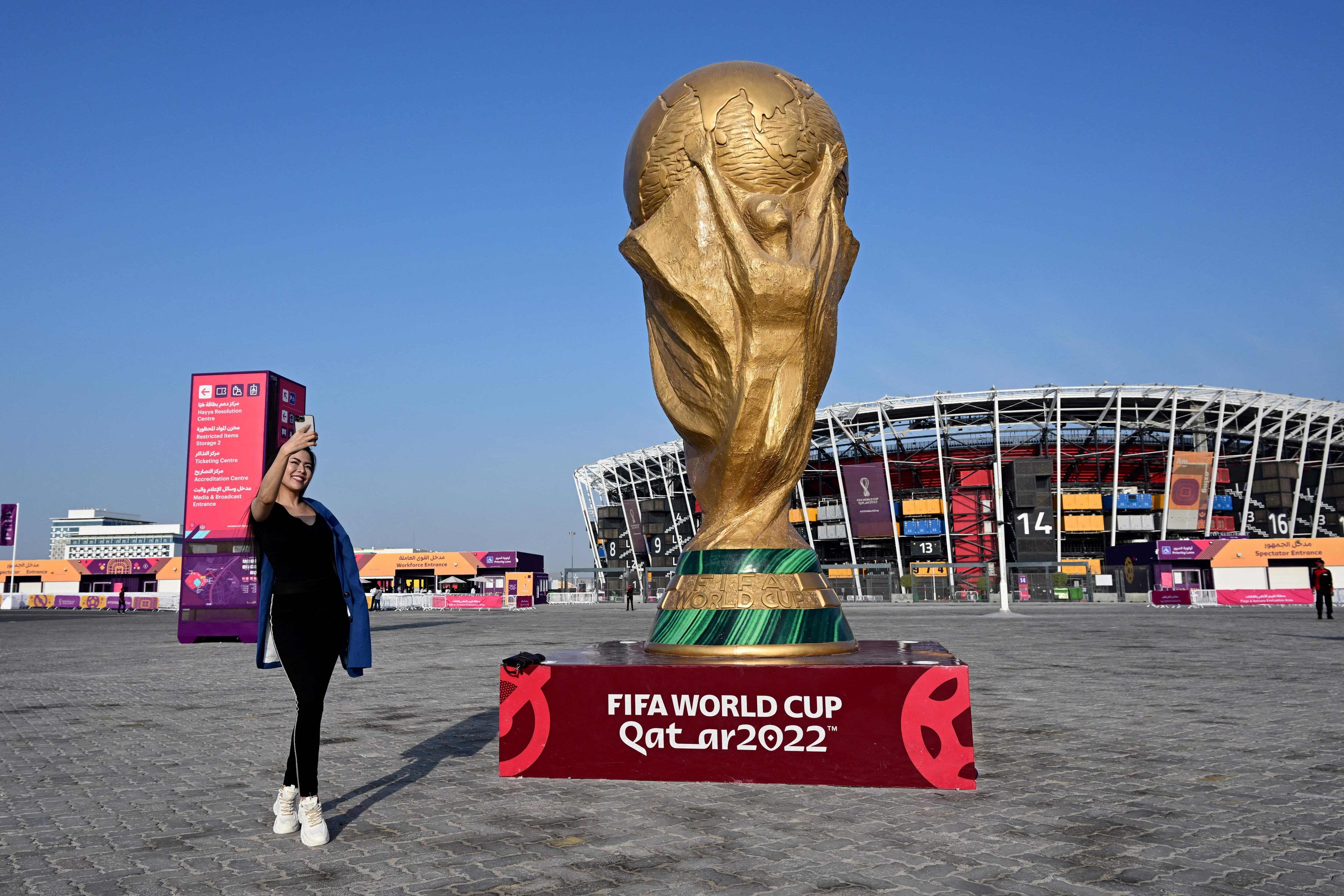 Qatar. (Photo by MIGUEL MEDINA / AFP) (Photo by MIGUEL MEDINA/AFP via Getty Images)
