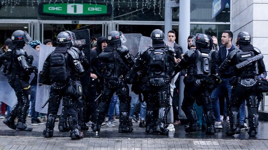 Autoridades reportan 44 detenidos durante el paro en todo el país. Foto: Colprensa