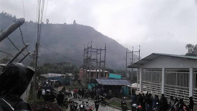 La empresa denunció que un grupo de personas hurtó el reconectador de la subestación de Tacueyó . Foto: Compañía Energética de Occidente