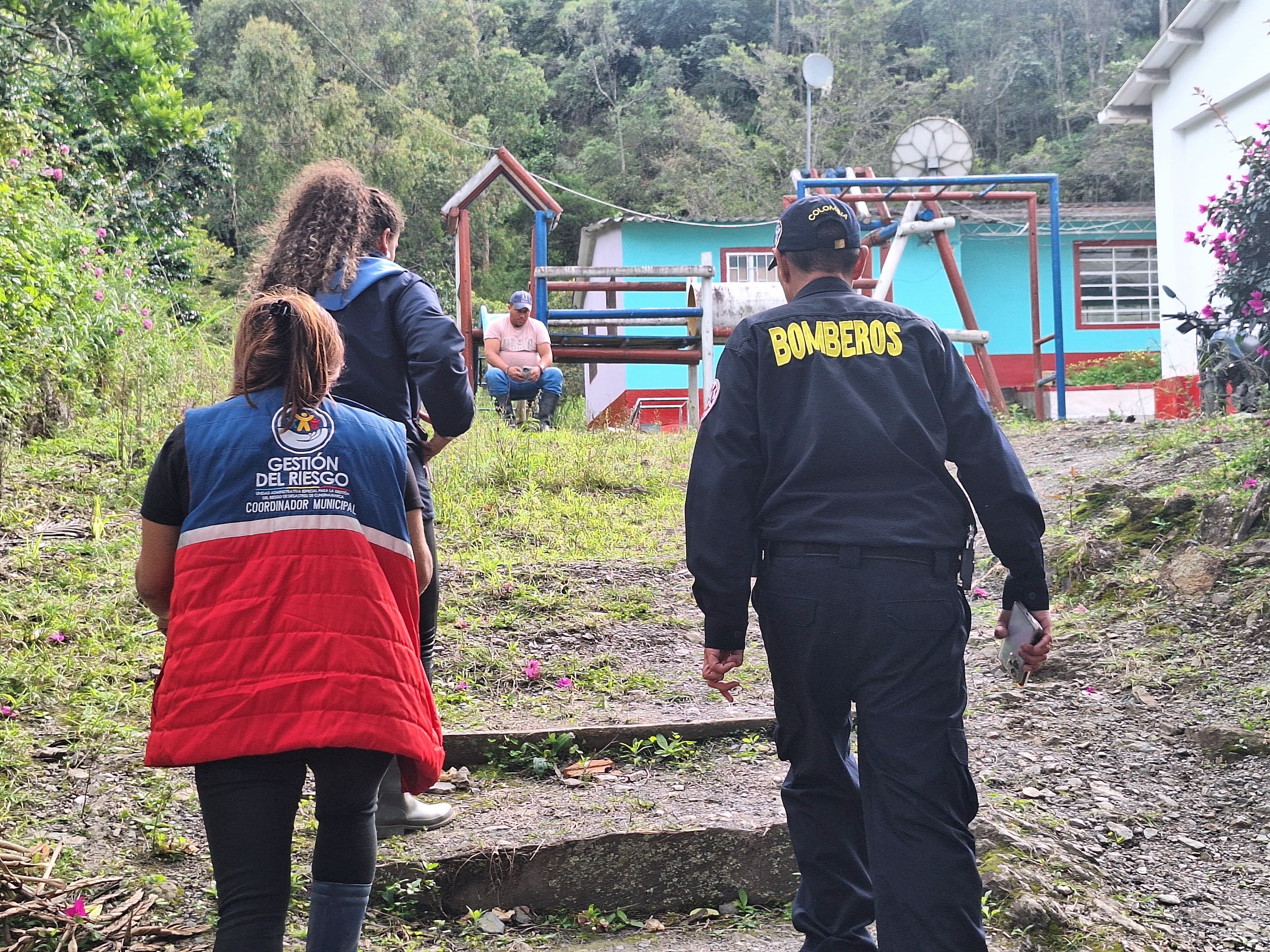 Emergencias en el municipio de Fómeque. Foto: Bomberos de Cundinamarca
