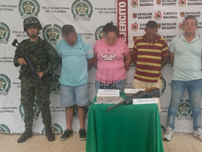 Capturas en Cesar. Foto: Cortesía Policía.